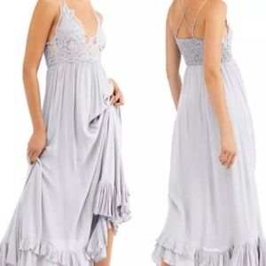 Free People Adella Maxi Slip Dress, M